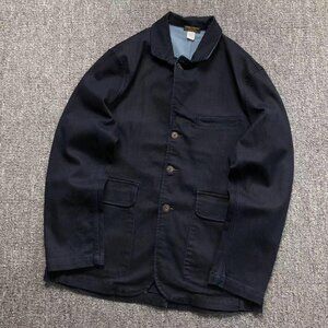 Ralph Lauren Denim Blue Lapel Shirt Jacket